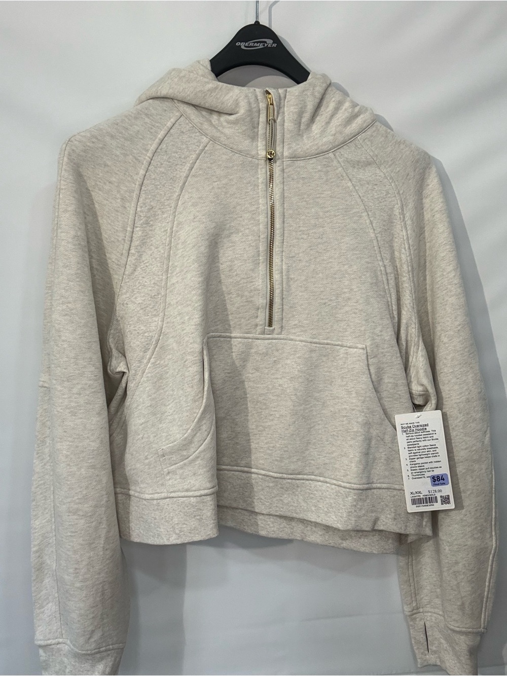 lululemon scuba oversized half zip hoodie HDBO/GOLD